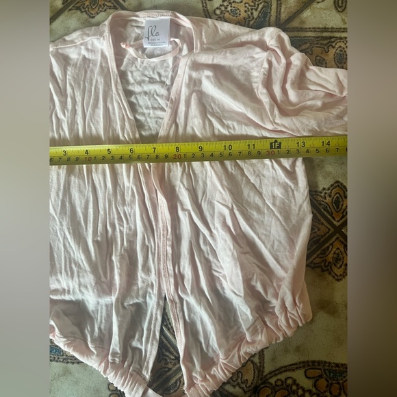Flo dancewear Crossover Long Sleeves Wrap Top in pink Medium gymnastics ballet - Picture 8 of 9